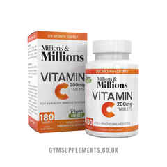 Millions & Millions Vitamin C 200mg 180 Tablets EXP 10/24