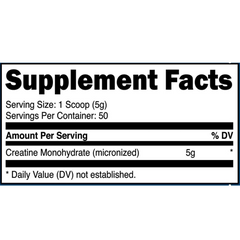 Bold Nutrition Creatine Monohydrate 250g