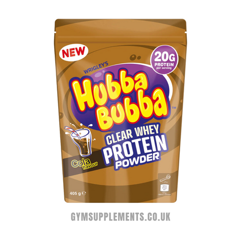 hubba bubba clear whey protein powder gym supplements Cola flavour 405g