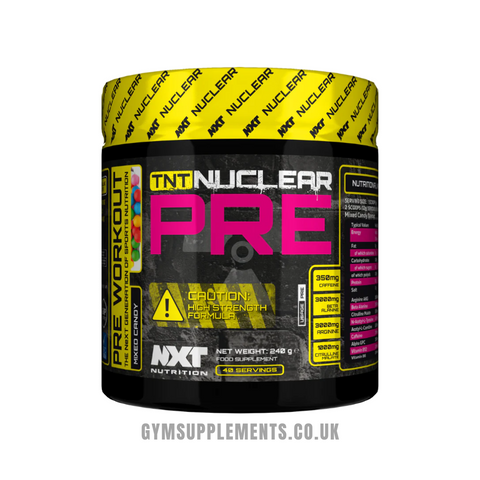 NXT Nutrition TNT Nuclear Pre Workout Pre 240g + FREE SHAKER