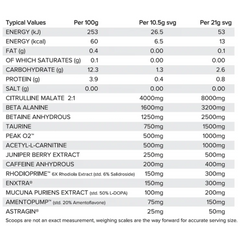 HR LABS DEFIB V3 INGREDIENTS, GYMSUPPLEMENTS.CO.UK