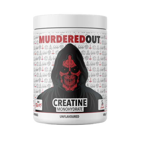 Murdered Out Creatine Monohydrate Unflavoured powder EXP Feb 25