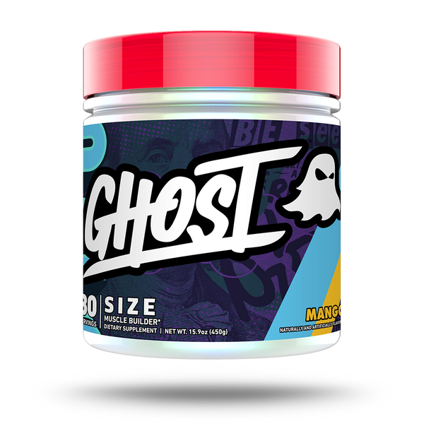 GHOST Lifestyle Size Muscle Builder (V2) - Mango Flavour - Gymsupplements.co.uk