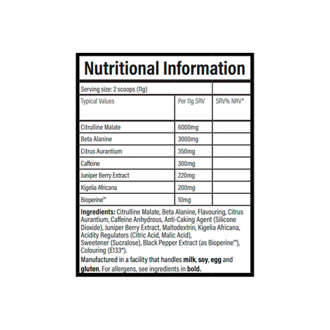 Trained By JP JPRE STIM Original (30 Servings) Blue Slushie