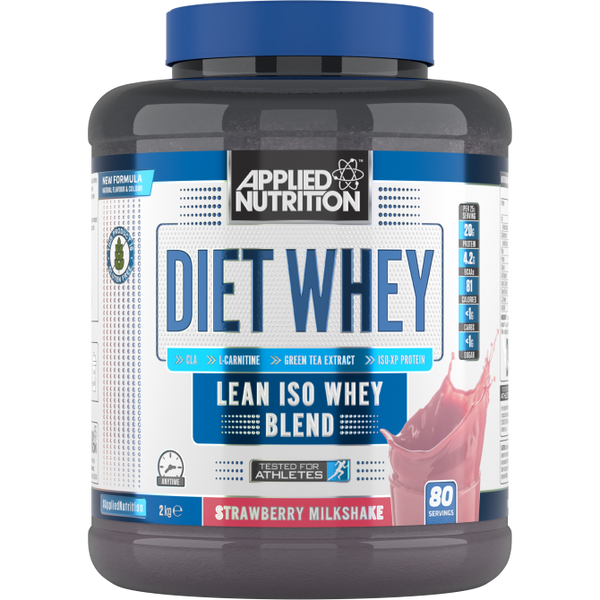 Applied Nutrition Diet Whey 2kg Strawberry Milkshake, Applied Diet Whey strawberry flavour, Applied Diet whey protein, gymsupplements.co.uk