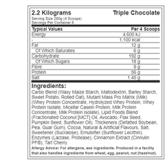 Mutant Mass Muscle Mass Gainer - 2.2kg - GymSupplements.co.uk