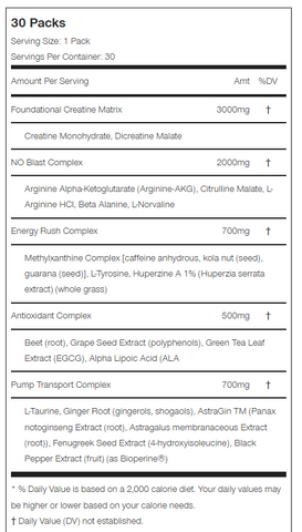 Animal Pump - 30 Packs
