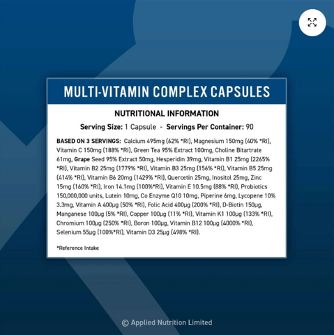 Applied Nutrition Multi-Vitamin Complex