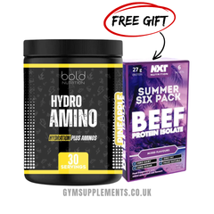 BOLD HydroAmino 30 Servings BCAA Glutamine & Electrolytes + FREE GIFT