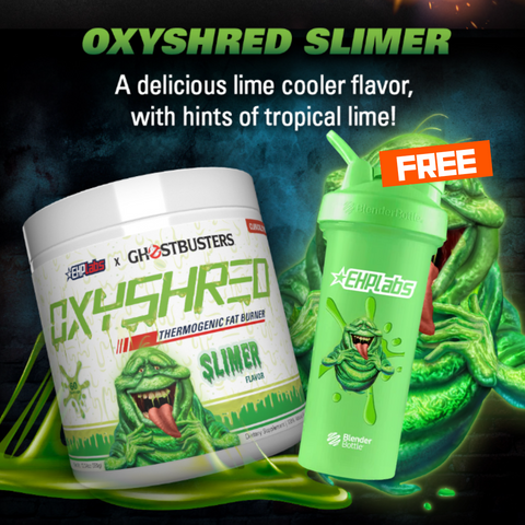 EHP Labs OxyShred - GHOST BUSTERS EDITION x 60 Servings + FREE SLIMER SHAKER