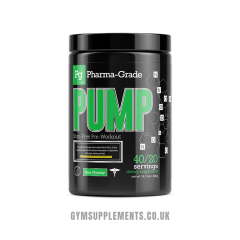 pharma grade pre workout pump sour gummy flavour 400g