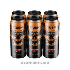 USN Qhush Energy Ginger Kick 1 x 500ml - EXP 10/23