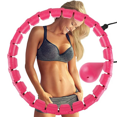 Weighted Hula Hoop - 24 Knots Detachable Knots & Size Adjustable