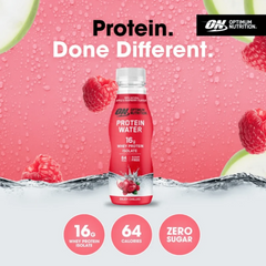 Optimum Nutrition Protein Water Apple Raspberry Flavour Promo