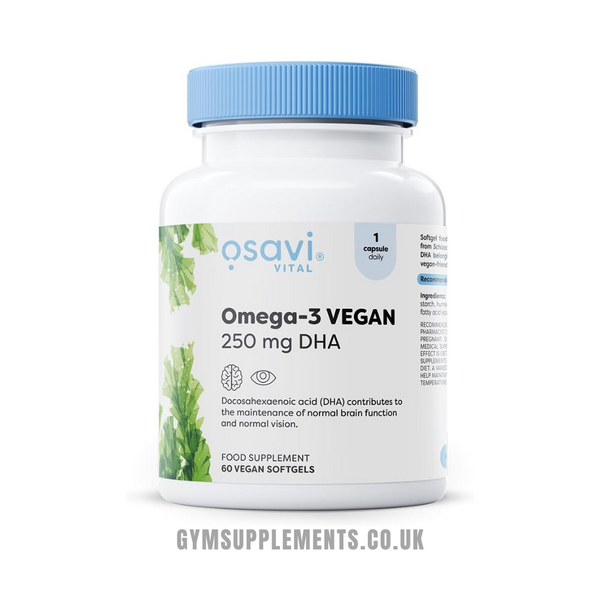 Osavi - Omega-3 Vegan, 250mg DHA - 60 Vegan Softgels EXP 05/23