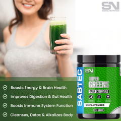 Sabtec Nutrition Super Greens + FREE Vitamin C 200mg
