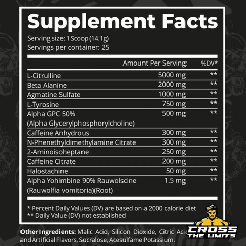 dark labs crack gold limited edition nutritional information