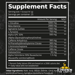 dark labs crack gold limited edition nutritional information