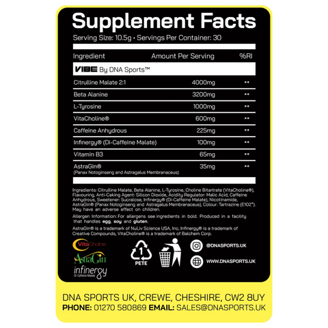 dna-sports-vibe-pre-workout-nutritional-information