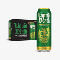 Liquid Death Sparkling Water Severed Lime Flavour