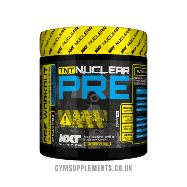 NXT Nutrition TNT Nuclear Pre Workout Pre 240g + FREE SHAKER