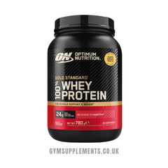 optimum nutrition gold standard 100 whey protein delicious strawberry 780g
