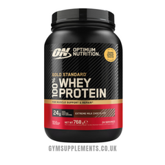 optimum nutrition gold standard whey protein extreme rich chocolate 775g
