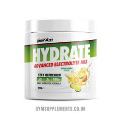 PER4M Hydrate Advanced Electrolyte Mix in Citrus Burst Flavour, 30 servings tub