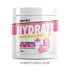 PER4M Hydrate Advanced Electrolyte Mix in Pink Lemonade Flavour, 30 servings tub