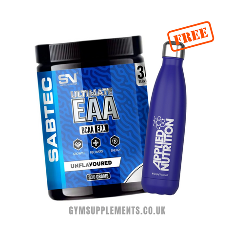 Sabtec Nutrition BCAA + EAA Unflavoured + FREE SHAKER