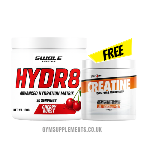 Swole Lifestyle HYDR8 Hydration Electrolytes 150g + FREE Creatine