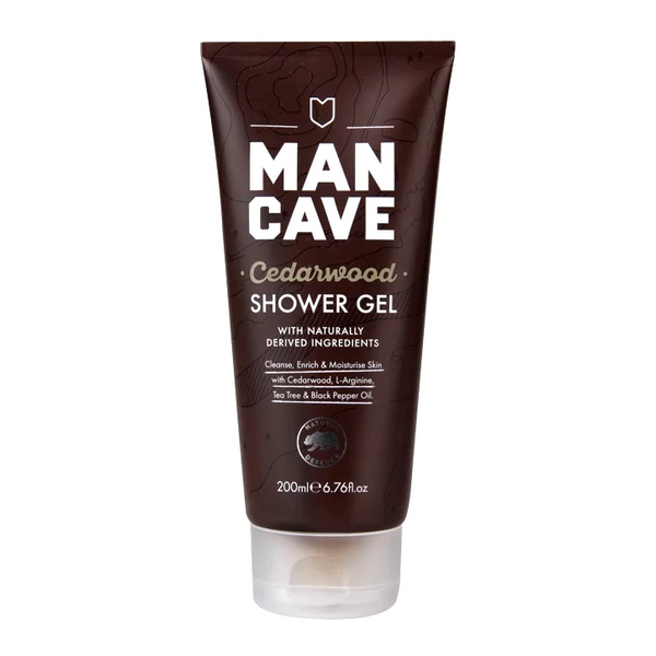 ManCave Cedarwood Shower Gel 200ml - GymSupplements.co.uk