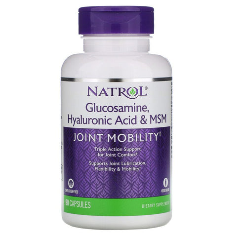 Natrol Joint Mobility - Glucosamine, Hyaluronic Acid & MSM - 90 caps - Gymsupplements.co.uk