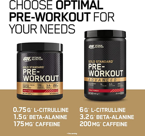 Optimum Nutrition Gold Standard Advanced Pre Workout 420g