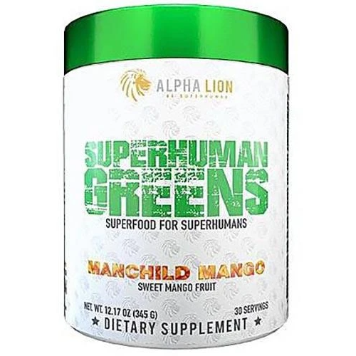 Alpha Lion Superhuman Greens 345g - Manchild Mango - GymSupplements.co.uk