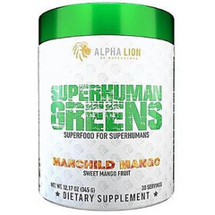 Alpha Lion Superhuman Greens 345g - Manchild Mango - GymSupplements.co.uk