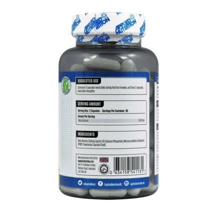 Applied Nutrition - Beta Alanine - 1500mg - 120 Capsules (60 Servings) - GymSupplements.co.uk