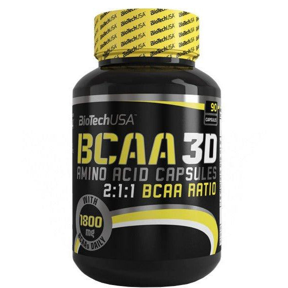 BIOTECH BCAA 3D 90 Caps - Supplements-Direct.co.uk