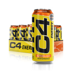 Cellucor C4 Energy Carbonated Orange Slice 12 x 500ml - Gymsupplements.co.uk