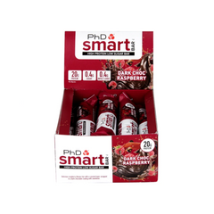 PhD Smart Bar Dark Chocolate Raspberry 12 x 64g