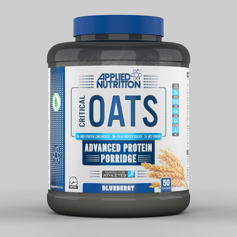Applied Nutrition Critical Oats 3kg 50 Servings Blueberry - Gymsupplements.co.uk
