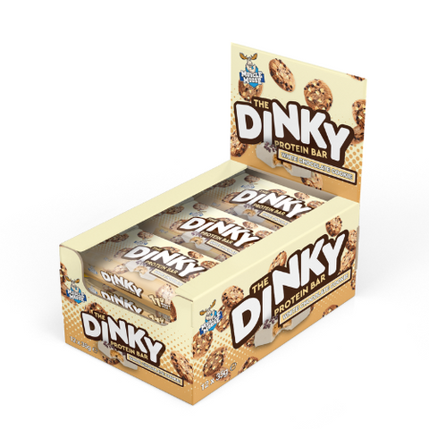 Muscle Moose Dinky Protein Bar - White Chocolate Cookie 12x35g