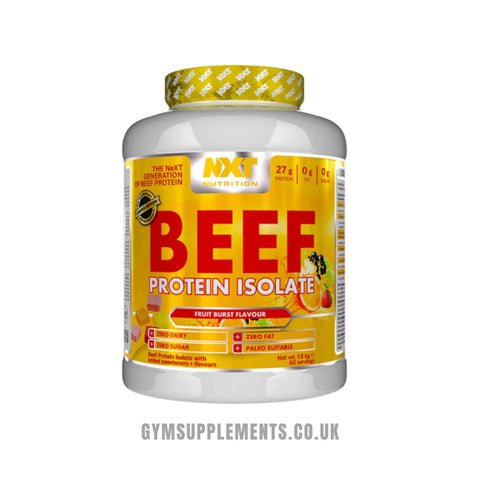 NXT Nutrition Beef Protein Isolate 1.8kg 60 servings Fruit Burst