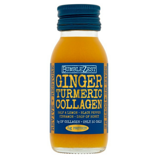 BumbleZest Revive & Restore Ginger Turmeric Collagen Drink 60ml - Gymsupplements.co.uk