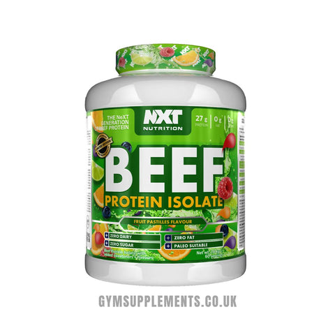 NXT Nutrition Beef Protein Isolate 1.8kg 60 servings Fruit Pastilles