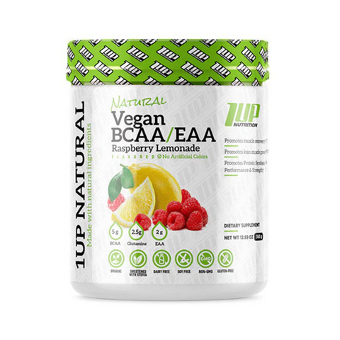 1UP Nutrition Natural Vegan BCAA/EAA Raspberry Lemonade 360g