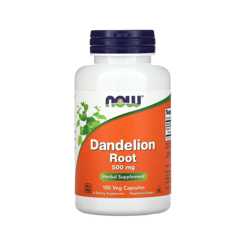 NOW Dandelion Root 500 mg (100 Veg Capsules)