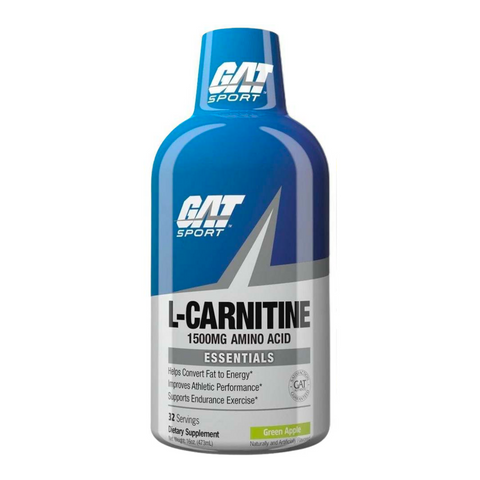 GAT Liquid L-Carnitine 1500mg 473 ml - Green Apple