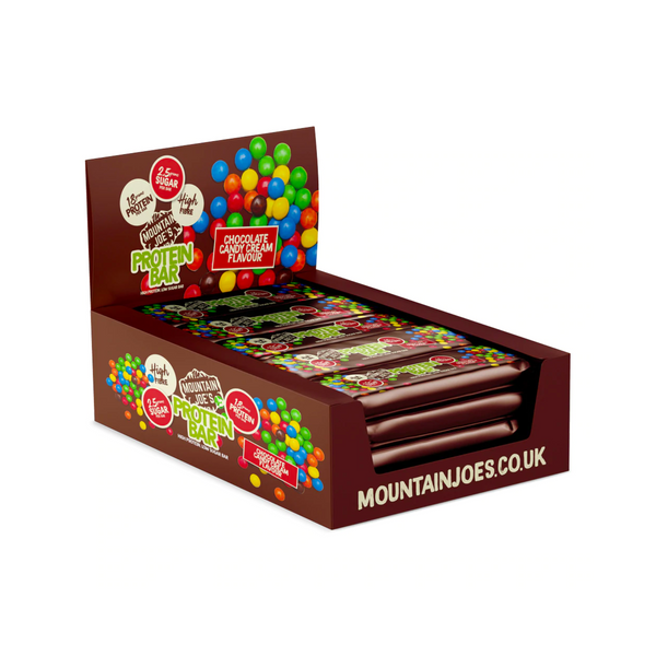 Mountain Joe's Protein Bar 12X55g Chocolate Candy Cream
