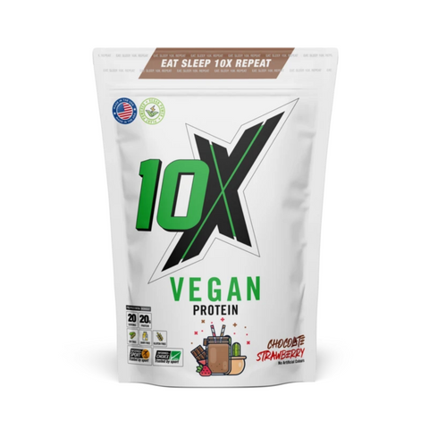 10X Vegan Protein Chocolate Strawberry Flavour - Gymsupplements.co.uk